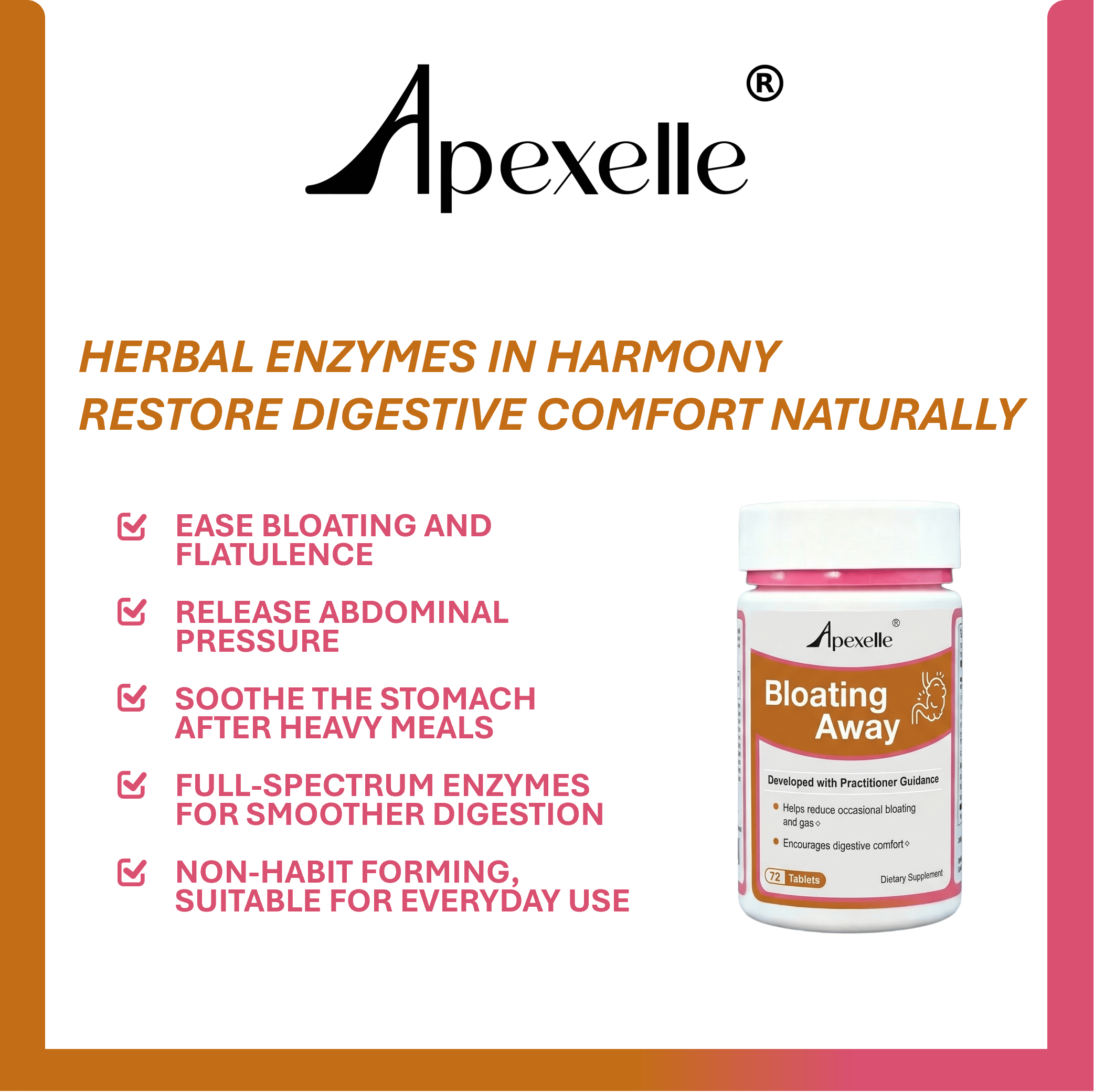 Bloating Away - Multi-pathway digestive support for bloating, heaviness, and post-meal discomfort