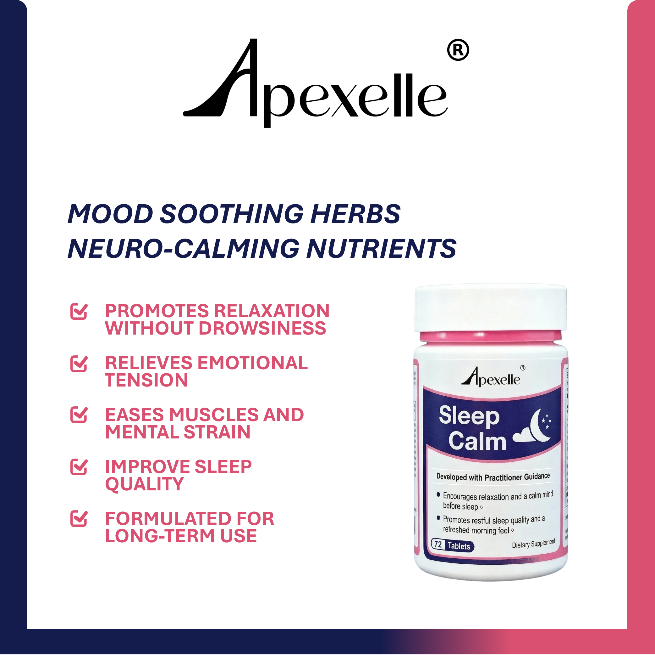 Sleep Calm - Gentle, non-habit-forming bedtime support for a calmer mind, relaxed body, and more restful sleep